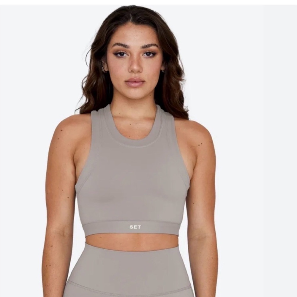 SET Active Sportbody Gray Crop Top